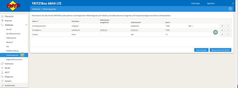 FritzBox: Telefoniegeräte einrichten