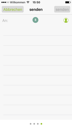 Faxnummer eingeben E-fax-App