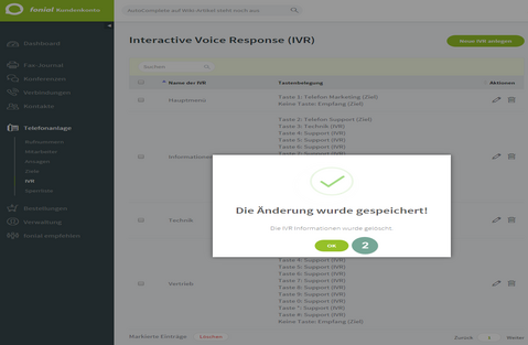 IVR löschen 2