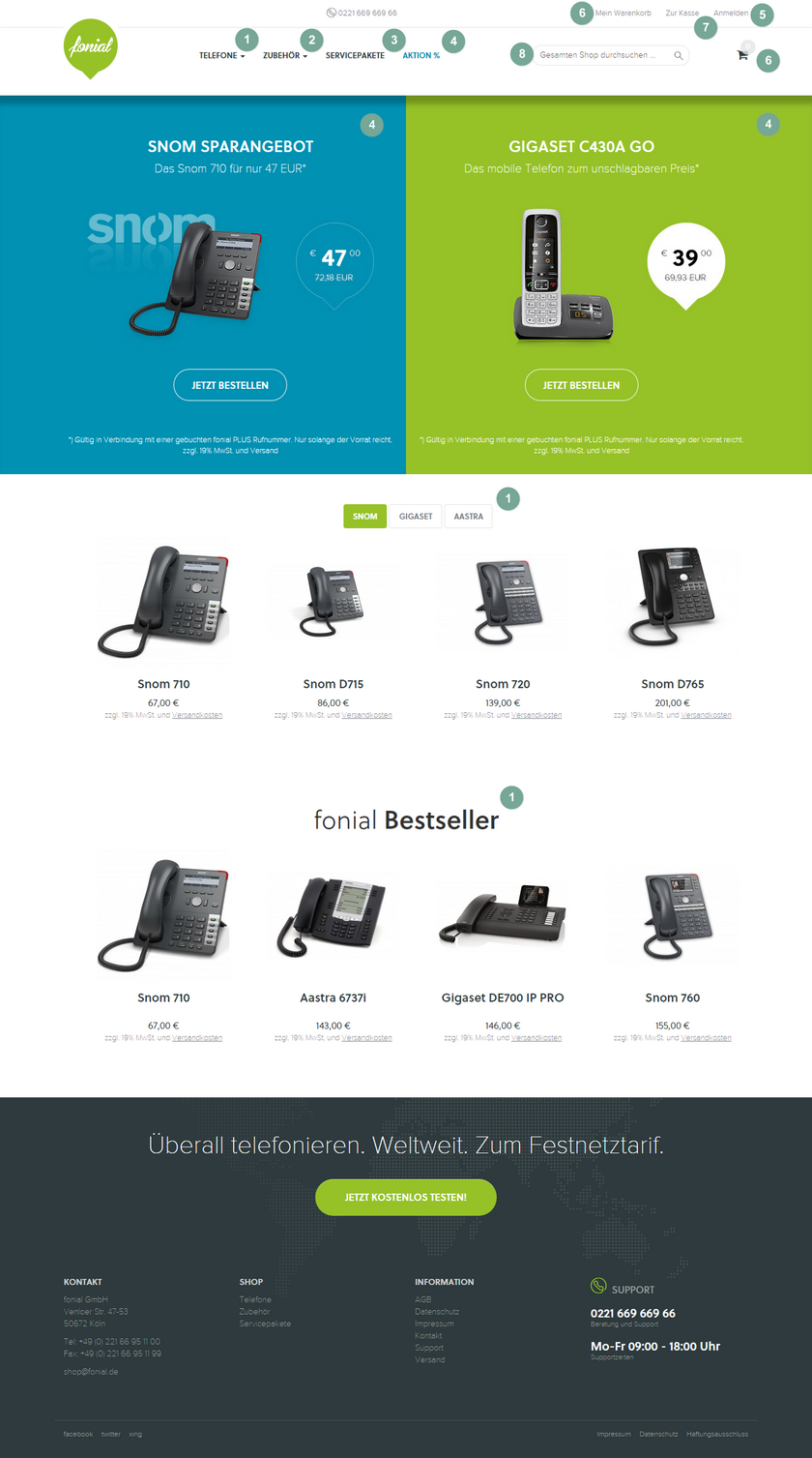 fonial Shop Startseite