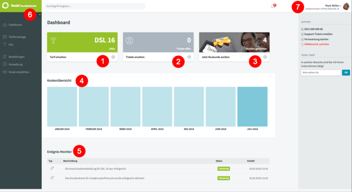 DSL Dashboard
