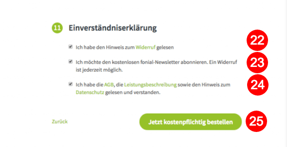 Einverständniserklärung